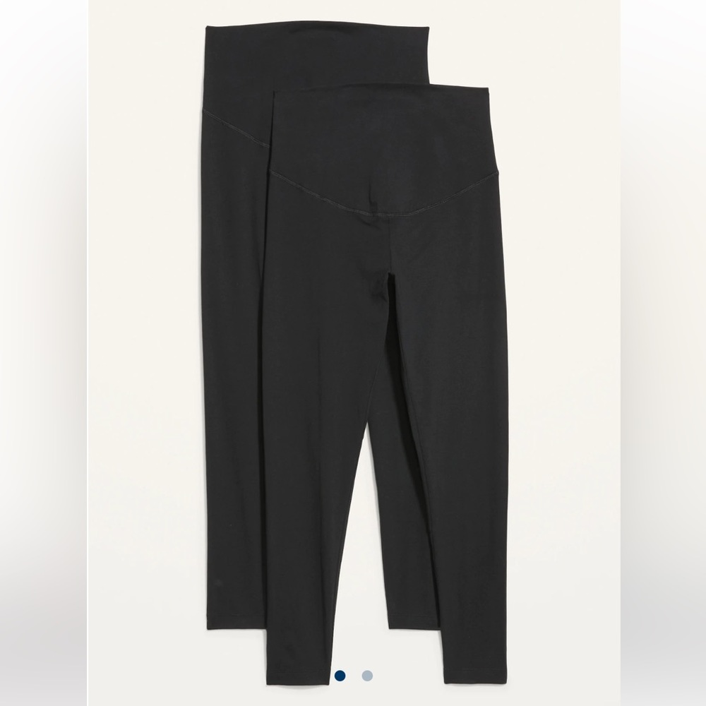 TWO for $7 Maternity Full-Panel Leggings